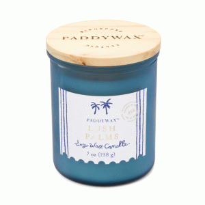 CST0802EU Coastal 198g Glass Candle Sea Blue - Lush Palms